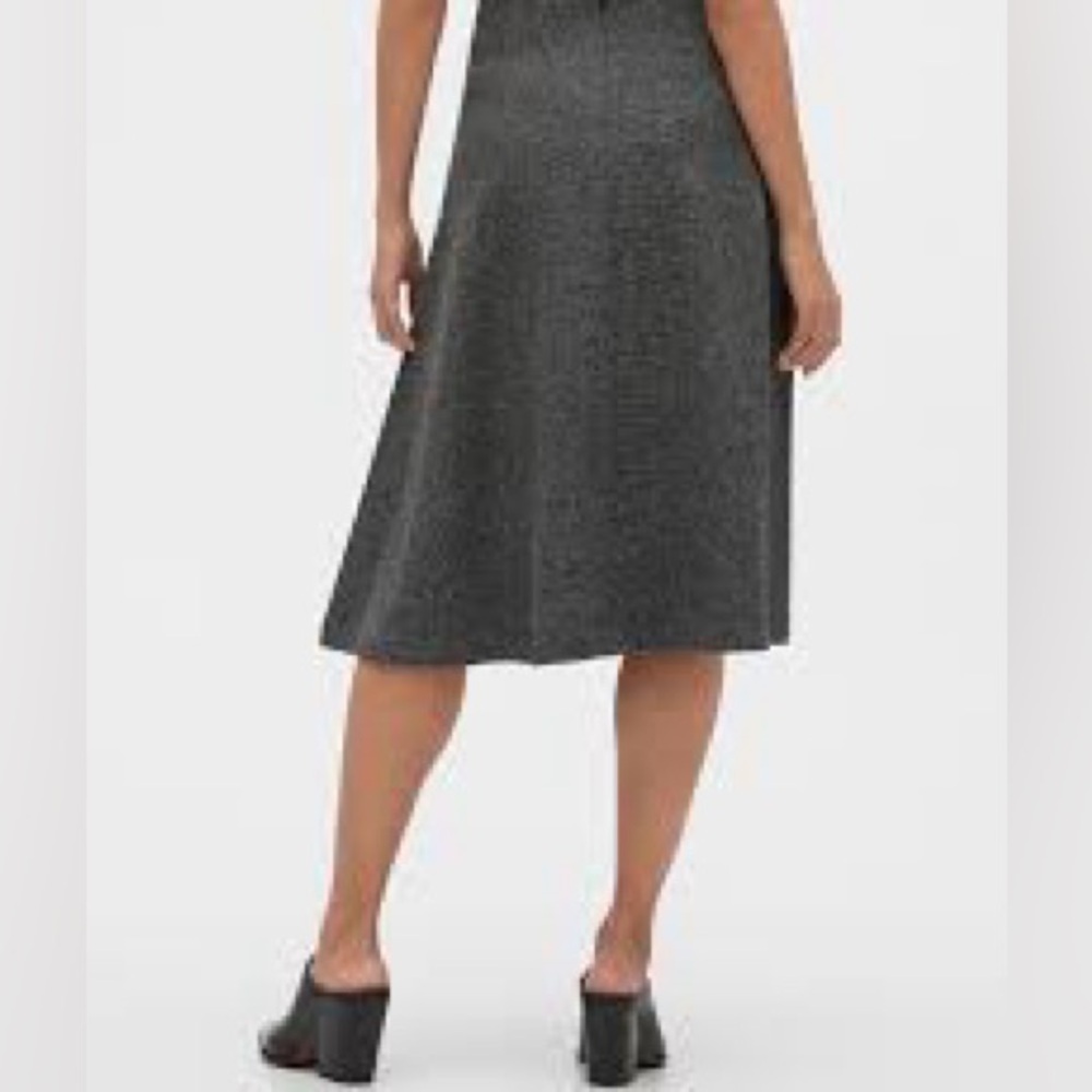 H&M Dark Gray A-Line Skirt